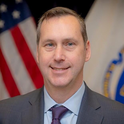 A headshot of Matthew Gorzkowicz, Secretary of the Executive Office of Administration and Finance