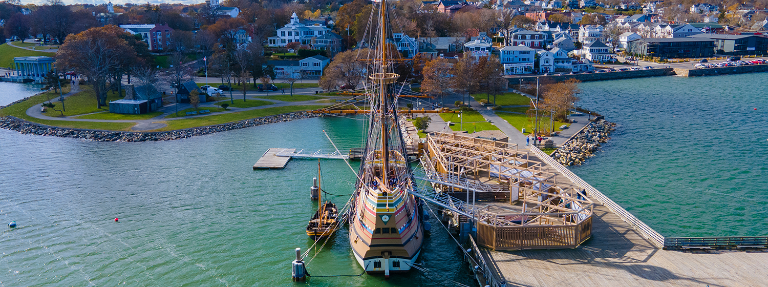 Mayflower II, a reproduction of the 17th century ship Mayflower, Plymouth, Massachusetts