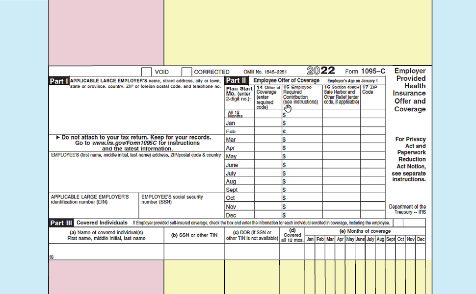 Form 1095C Instructions Office of the Comptroller