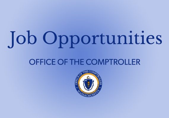 The text "Job Opportunities / Office of the Comptroller", and the Seal of the Office of the Comptroller