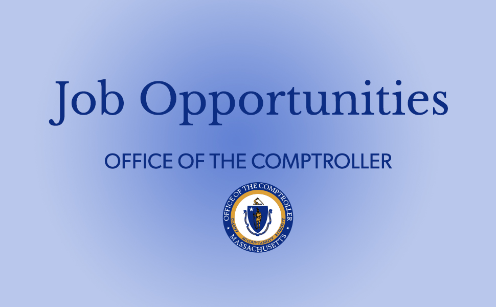 The text "Job Opportunities / Office of the Comptroller", and the Seal of the Office of the Comptroller