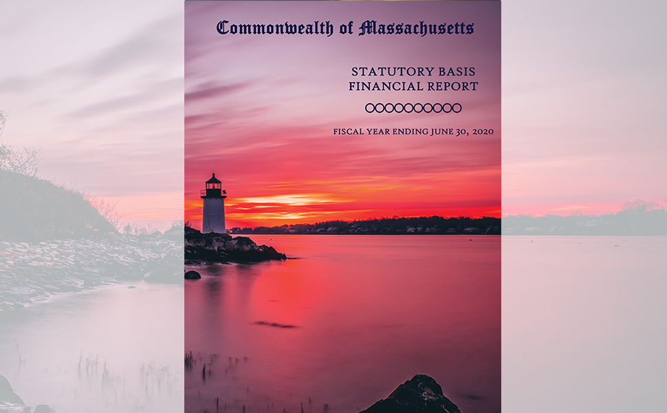 The cover of the Statutory Basis Financial Report for Fiscal Year Ending June 30, 2020, depicting Fort Pickering