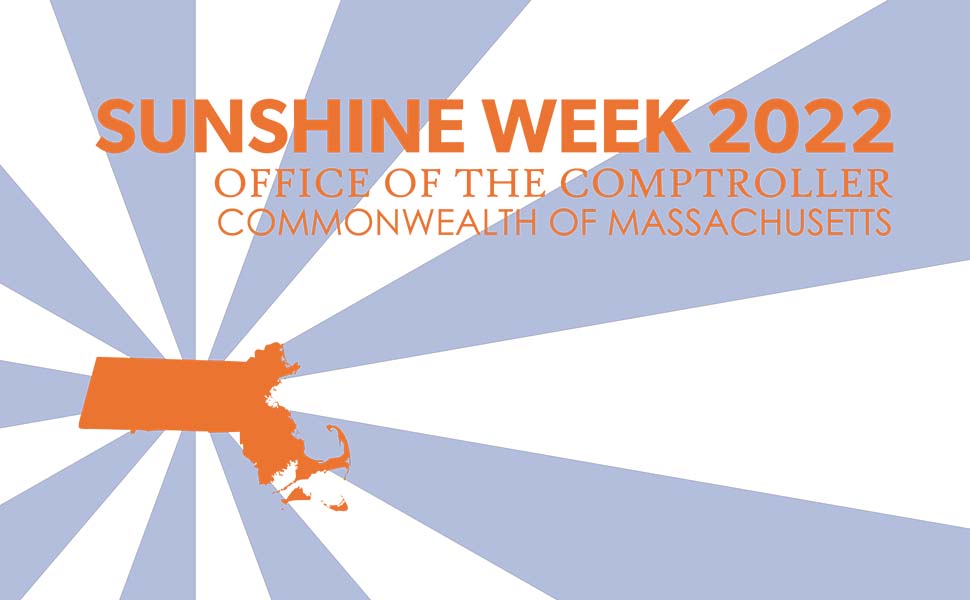 Comptroller of the Commonwealth recognizes Sunshine Week, highlights