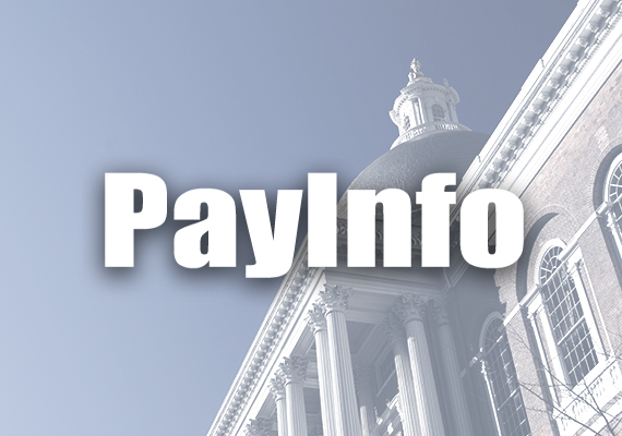 "PayInfo" over a background of the Massachusetts State House