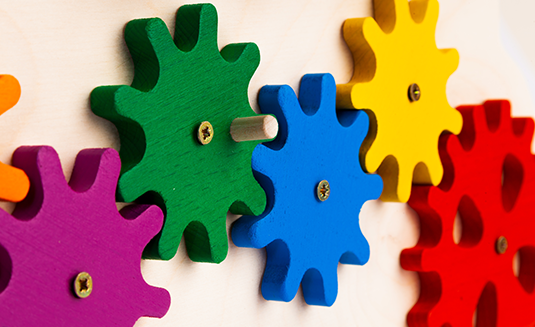 An interlocking children's toy puzzle