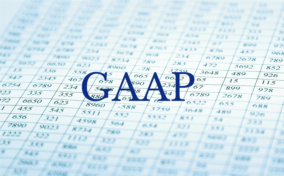 The GAAP acronym on a spreadsheet